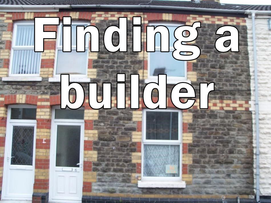 Gwendoline St with "finding a builder" written on it